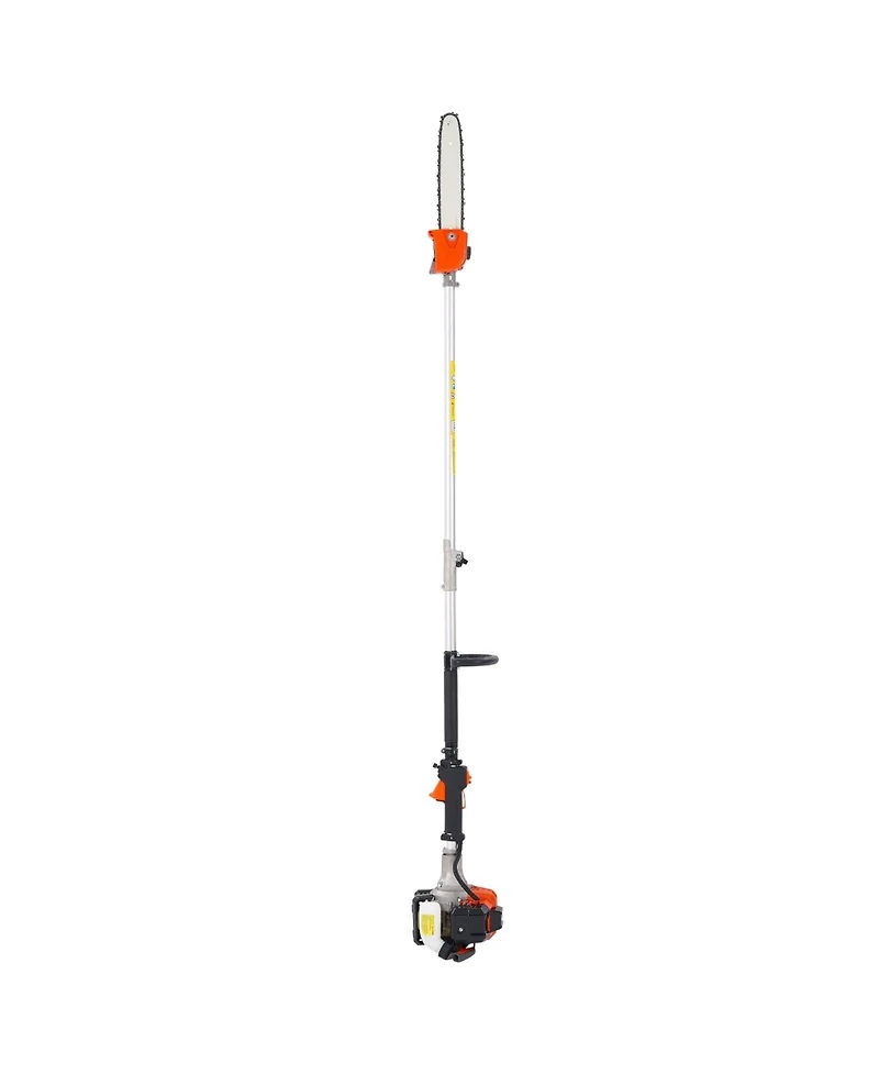 Sugift Gas Pole Saw, 25CC, 12" Cutting Bar, Extendable for Tree Trimming, Pruning