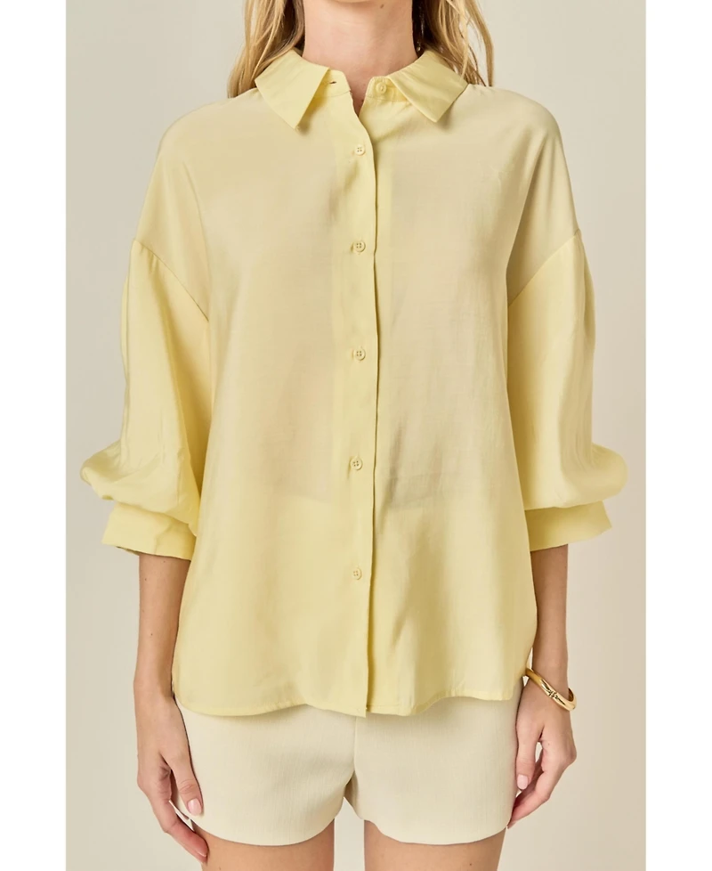 English Factory Women's Balloon Sleeve Shirt
