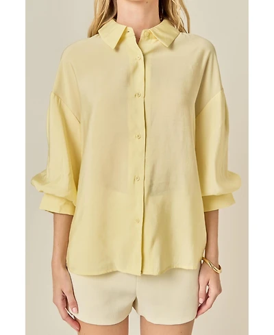 English Factory Women's Balloon Sleeve Shirt