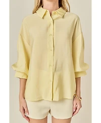 English Factory Women's Balloon Sleeve Shirt
