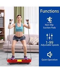 Zeny Vibration Plate Exercise Machine, Whole Body Workout Vibration Fitness Platform for Weight Loss, Toning Wellness