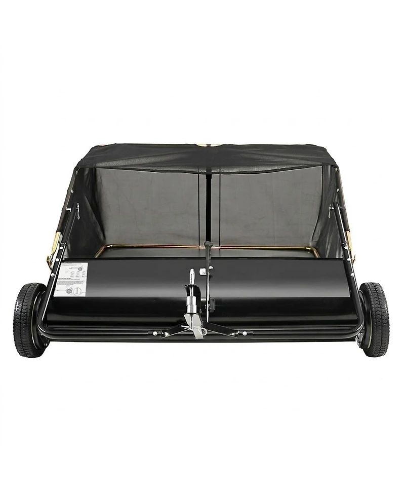 Sugift Tow Behind Lawn Sweeper, 50 in, 26 cu. ft Capacity, Adjustable Sweeping Height
