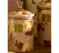 MacKenzie-Childs Wild Rose Mauve 48 oz. Medium Canister