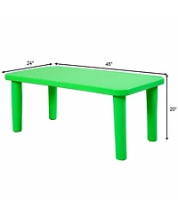 Sugift Kids Portable Plastic Activity Table for Home and School
