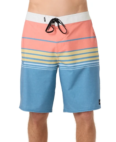 O'Neill Men's Hyperfreak Heat Striped Swim Boardshorts