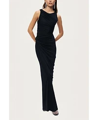 Nocturne Women's Draped Sleeveless Maxi Dress