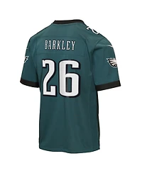 Nike Big Boys and Girls Saquon Barkley Midnight Green Philadelphia Eagles Team Game Jersey