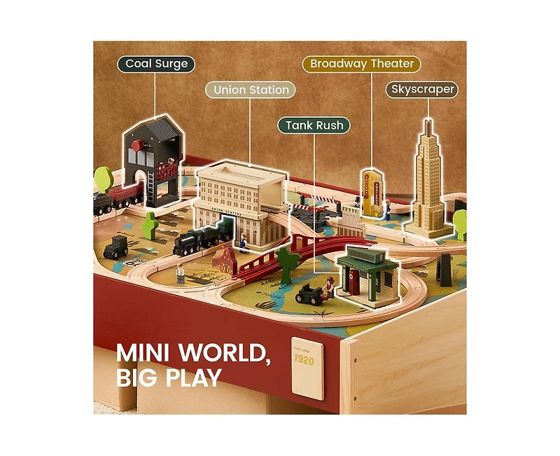 Tiny Land 1920 Railway Adventure Train Table