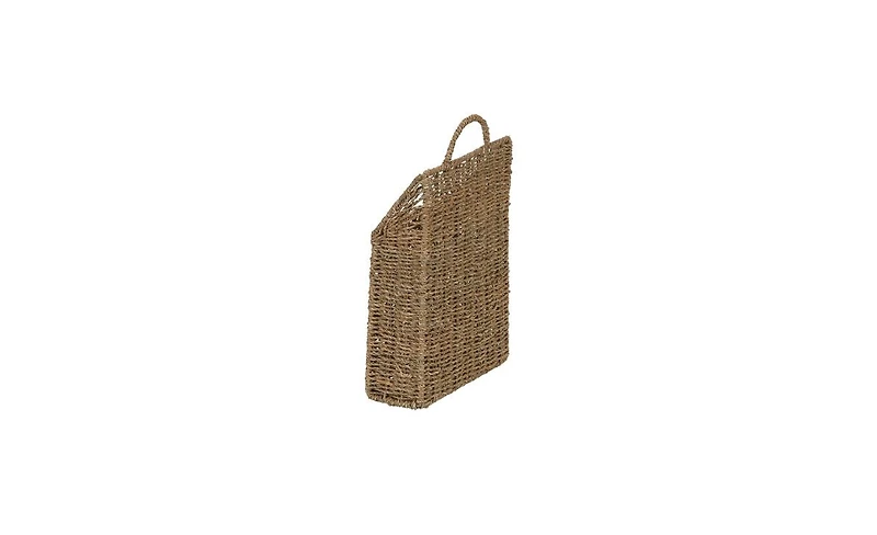 Household Essentials Rectangular Wicker Hanging Baskets, Set of 2, Small and Large