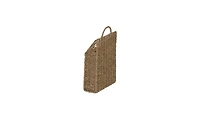 Household Essentials Rectangular Wicker Hanging Baskets, Set of 2, Small and Large