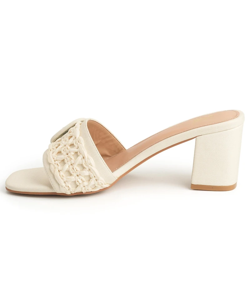 New York & Company Women's Lana Slides Sandals