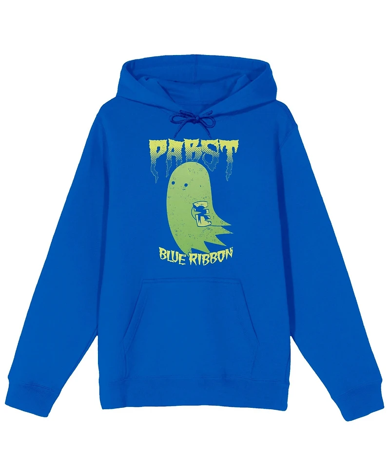 Pabst Blue Ribbon Men's Ghost With A Beer Adult Hoodie