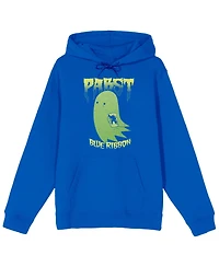 Pabst Blue Ribbon Men's Ghost With A Beer Adult Hoodie
