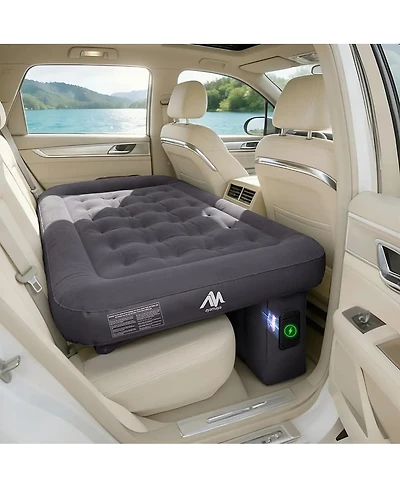 Ayamaya Car Air Mattress for Back Seat with Rechargeable Pump, Comfortable Travel Bed for Suv and Sedan Trips