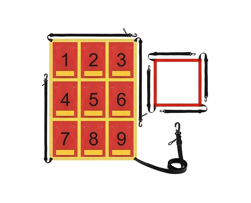 Aoligeijs Adjustable Strike Zone Target for Baseball Net,Numbered Pitching Pad,Baseball Softball Target,Practice Throwing and Hitting with Accuracy