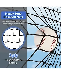 Aoligeijs Baseball Softball Practice Net,Pitching Net,Batting Net,with Batting Tee,Dummy Batter,Bonus Strike Zone Target and Bow Frame