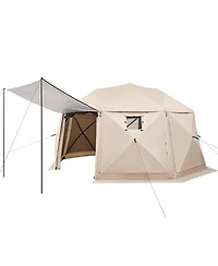 15 x 15 Ft Pop-Up Spherical Gazebo Screen Tent for 12-15 People