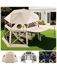 15 x 15 Ft Pop-Up Spherical Gazebo Screen Tent for 12-15 People