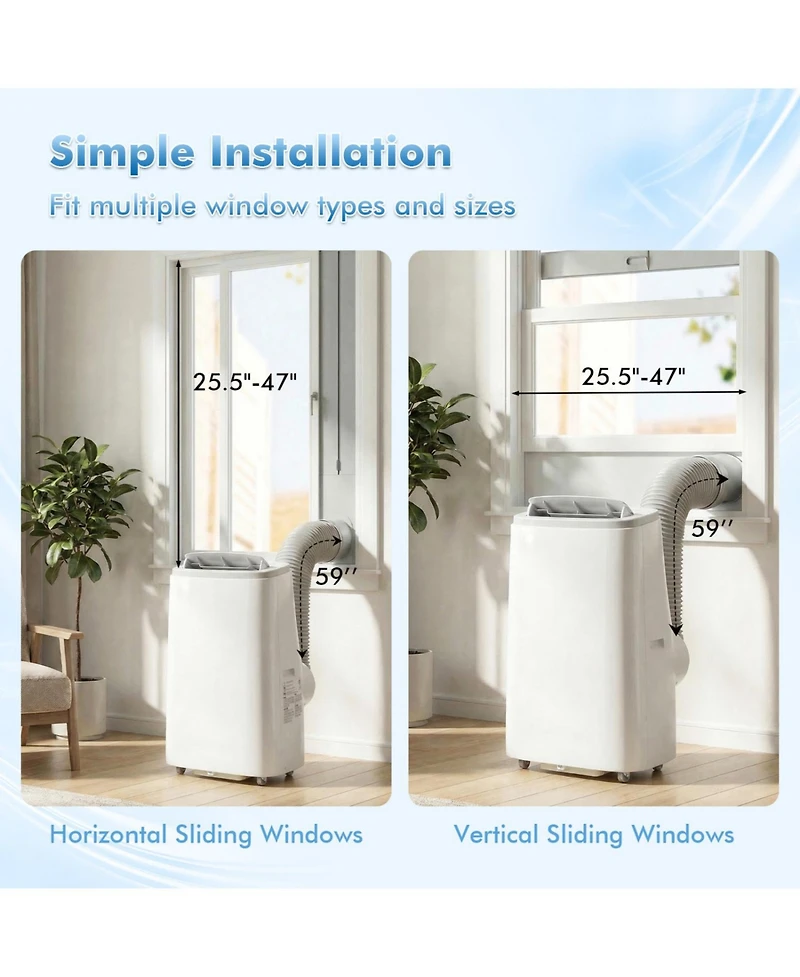 Mecale 15000 Btu Portable Air Conditioner with App Control for 750 Sq Ft