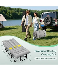 Folding Camping Sleeping Mattress Portable Heavy Duty Pillow Oxford Carry Bag Adults Travel Nap
