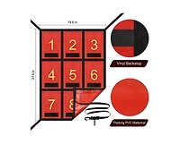 Aoligeijs Adjustable Strike Zone Target for Baseball Net,Numbered Pitching Pad,Baseball Softball Target,Practice Throwing and Hitting with Accuracy