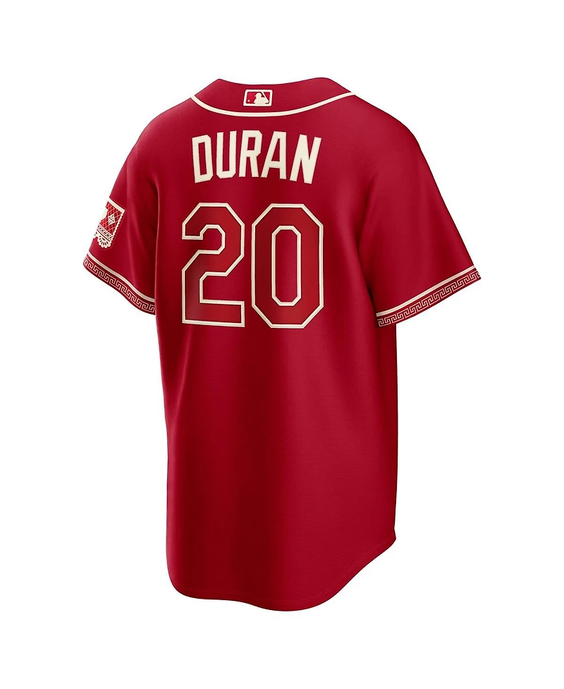Nike Men's Ezequiel Duran Red Texas Rangers 2026 City Connect Stadium Jersey