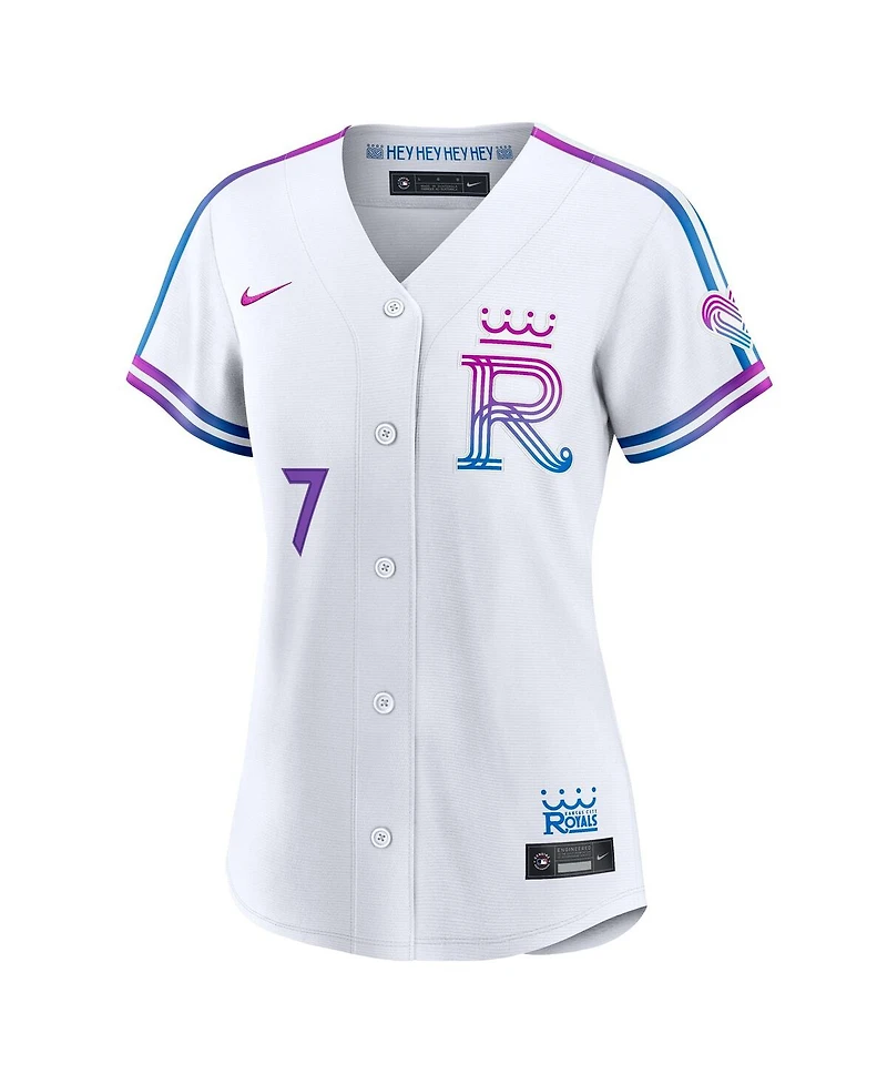 Nike Women's Bobby Witt Jr. White Kansas City Royals 2026 Connect Stadium Jersey
