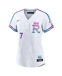 Nike Women's Bobby Witt Jr. White Kansas City Royals 2026 Connect Stadium Jersey