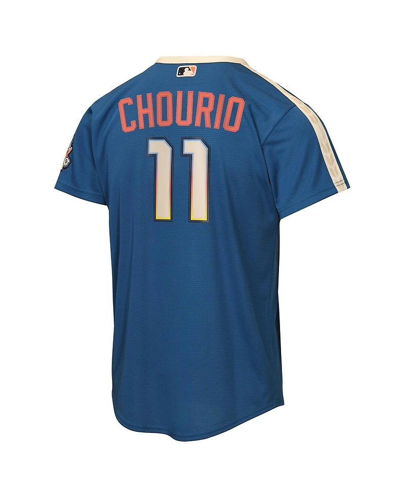 Nike Big Boys and Girls Jackson Chourio Blue Milwaukee Brewers 2026 City Connect Stadium Jersey