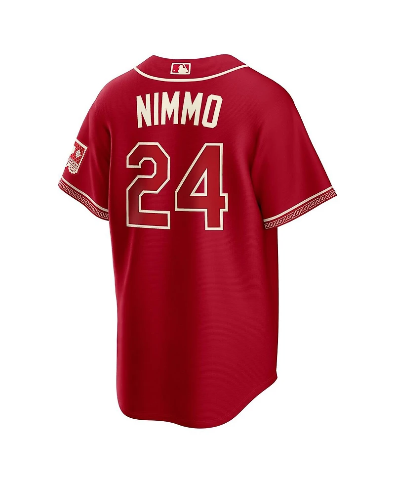 Nike Men's Brandon Nimmo Red Texas Rangers 2026 City Connect Stadium Jersey