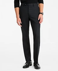 The Men's Store Men's Modern-Fit Black 100% Wool Suit Separate Pants, Macy's Exclusive