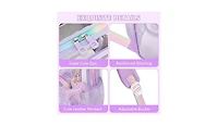 Urbanmax Clear Backpack for School Girls, Heavy Duty Tpu Transparent Backpack Stadium Events Approved, Clear Bookbag