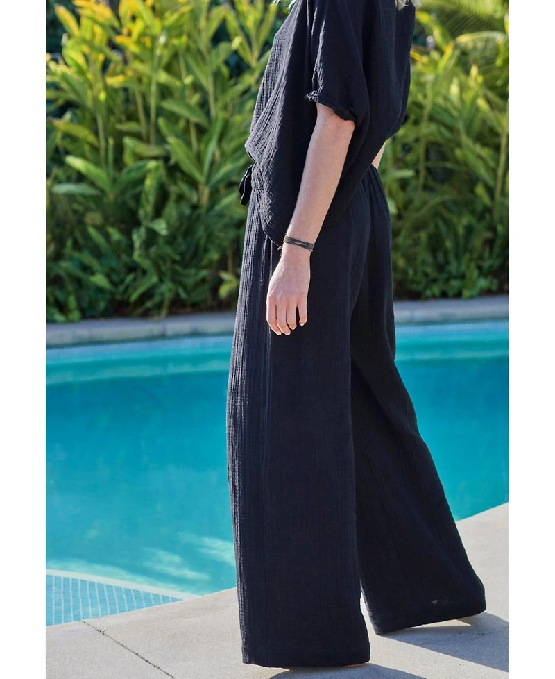 Ocean+Main Women's Gauze Palazzo Pant