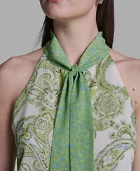 Bcbg Women's Sleeveless Tie-Neck Blouse