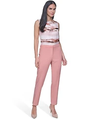 Calvin Klein Women's Mid Rise Ankle Length Tapered Pants