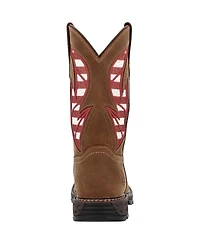 Georgia Boot Men's Carbo-Tec Flx 11" Patriotic Pull-On Work Boot
