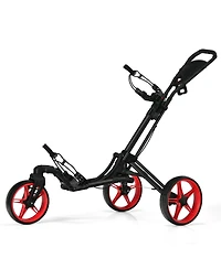 Mecale Folding Golf Push Cart with Swivel Wheel, Scoreboard, Adjustable Handle