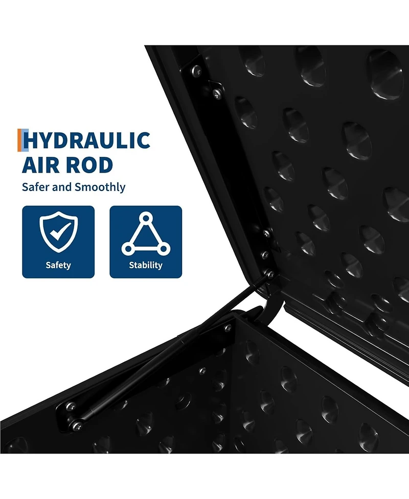 gaomon Premium Pro 150 Gallon Lockable Resin Deck Box, Waterproof & Uv Resistant Outdoor Storage for Cushions