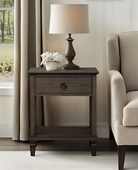 Madison Park Signature Victoria 24" One-Drawer Wood Bedside Table