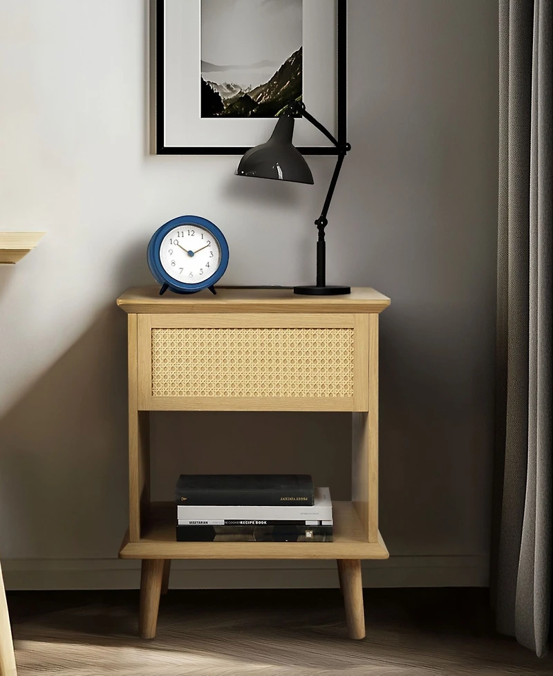 510 Design Teagan 23.75" Wood Side Table
