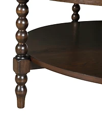 Martha Stewart Collection Philippe 42" Wood Round Coffee Table
