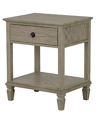 Madison Park Signature Victoria 24" One-Drawer Wood Bedside Table