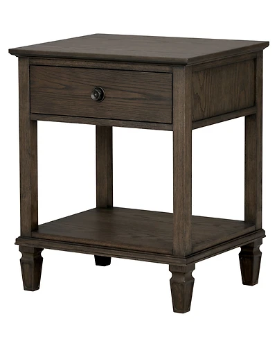 Madison Park Signature Victoria 24" One-Drawer Wood Bedside Table