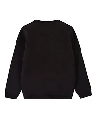 MeMoi Baby Boys Cotton Knit Pullover Crewneck Sweater with Embossed 3D Crest
