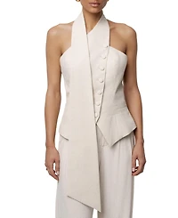 Jluxlabel Women's Asymmetric Scarf Top