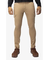 X-Ray Men's Slim Fit Commuter Chino Pant with Cargo Pockets