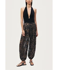 Nocturne Women's Deep V Halter Detail Blouse