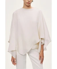 Nocturne Women's Fluid Cape Blouse