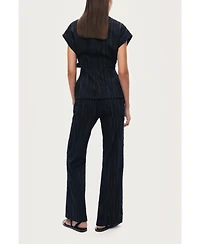 Nocturne Women's Textured Belted Vest