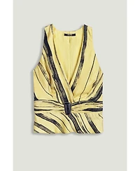 Nocturne Women's Printed Sleeveless Blouse